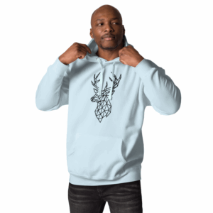 Herren Hoodie Hirschmotiv