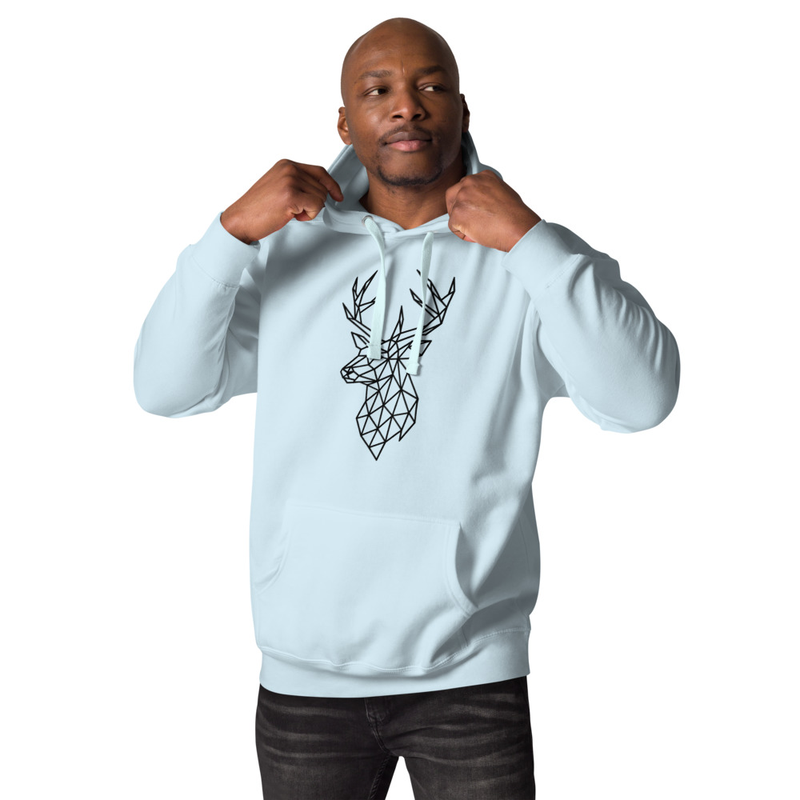 Herren Hoodie Hirschmotiv – Bild 31