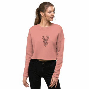 Damen Sweatshirt Hirschmotiv