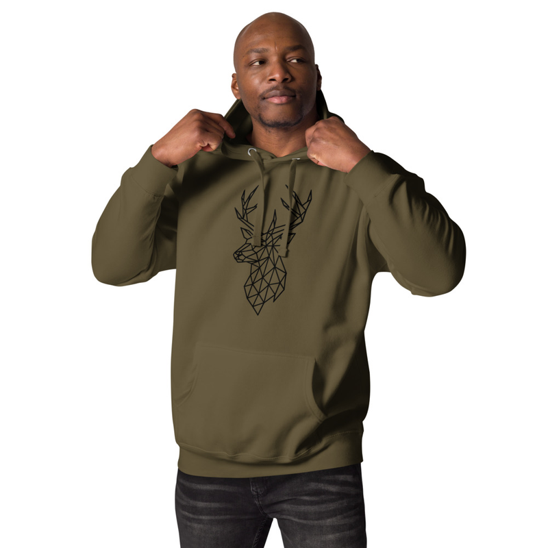 Herren Hoodie Hirschmotiv – Bild 13
