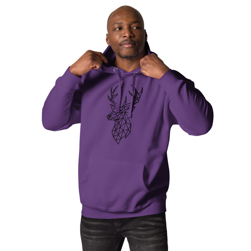 Herren Hoodie Hirschmotiv – Bild 7